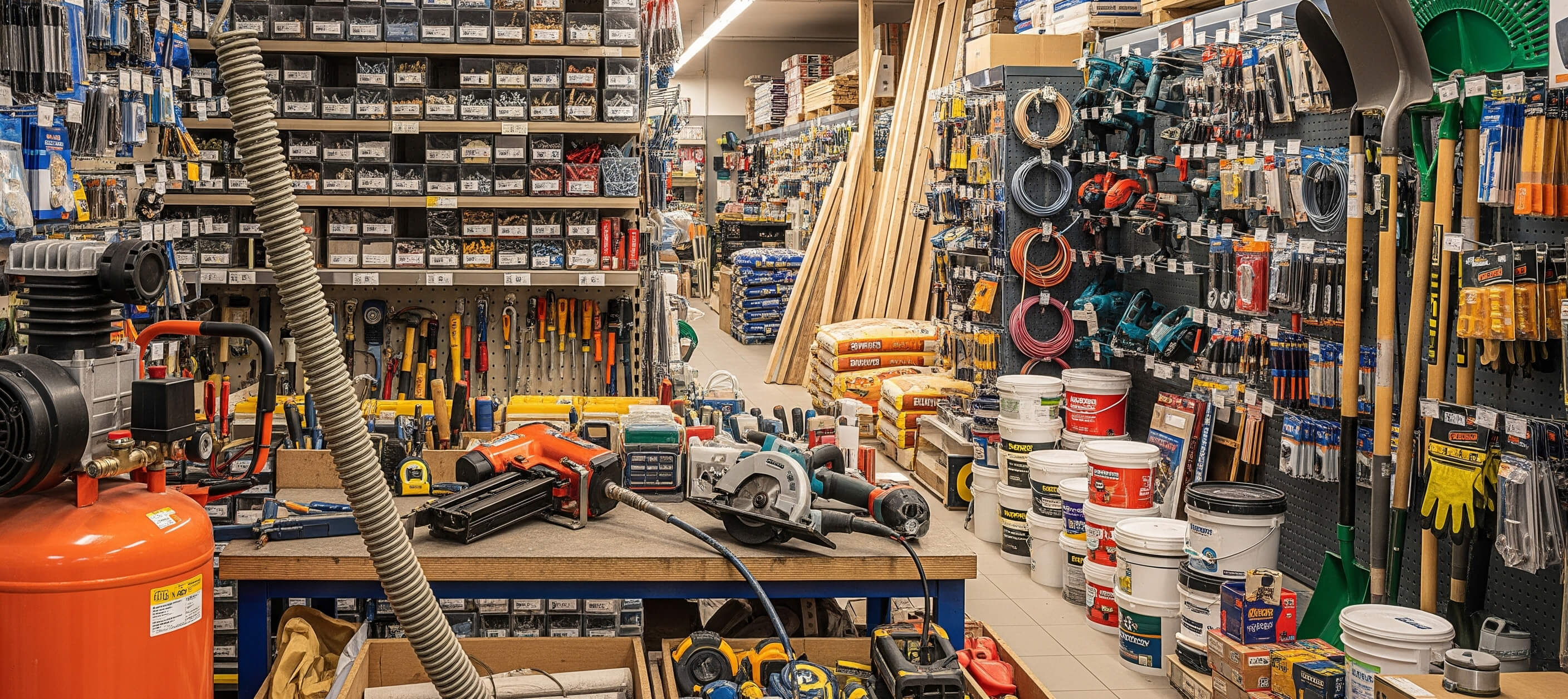 Interior de la Ferretería El Gallito